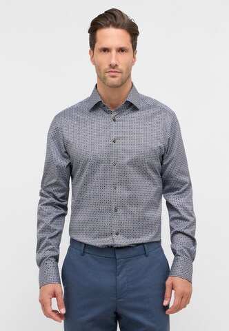 ETERNA Regular fit Button Up Shirt in Grey: front