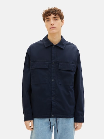 TOM TAILOR DENIM Between-season jacket in Blue: front