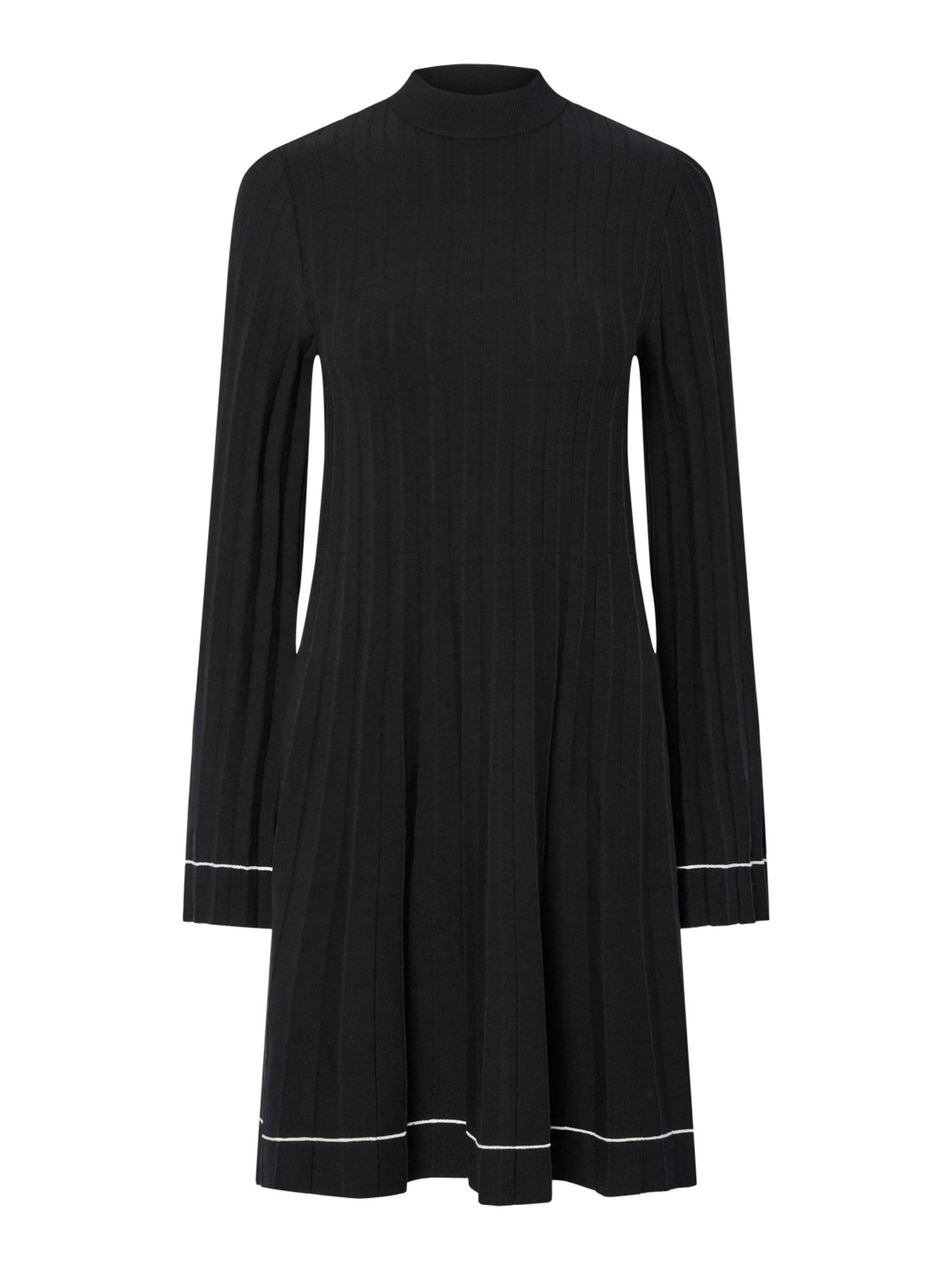 YAS - Vestido de punto 'YASPlema' en negro: frente