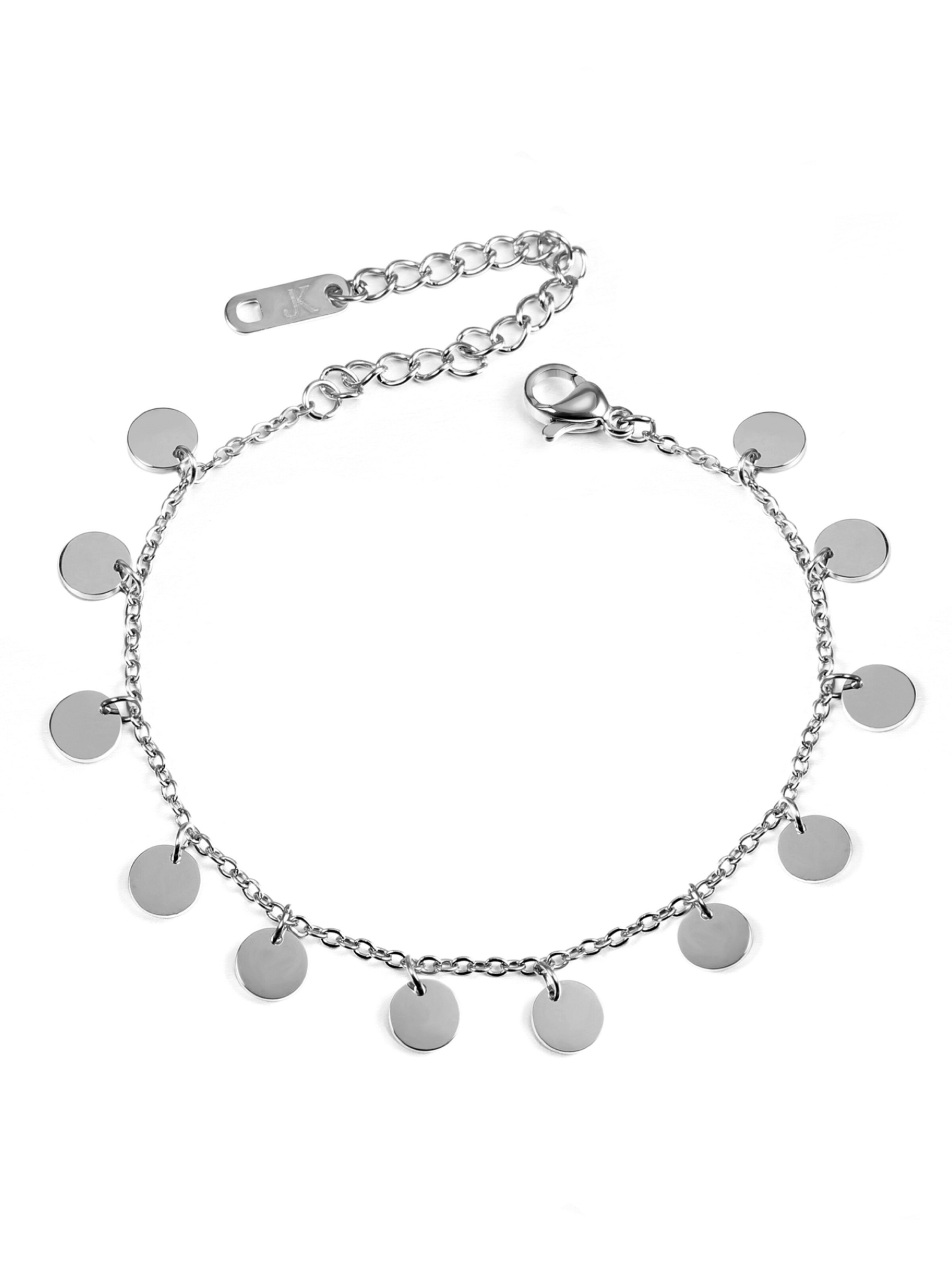 Kim Johanson Bracelet '12 Plättchen' in Silver