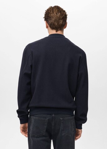 MANGO MAN Sweatjacke 'Alludiab' in Blau