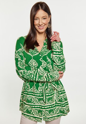 Usha Blouse in Groen: voorkant