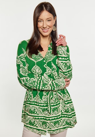 Usha Blouse in Groen: voorkant