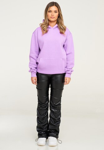 behype Sweatshirt 'COMFY' in Purple
