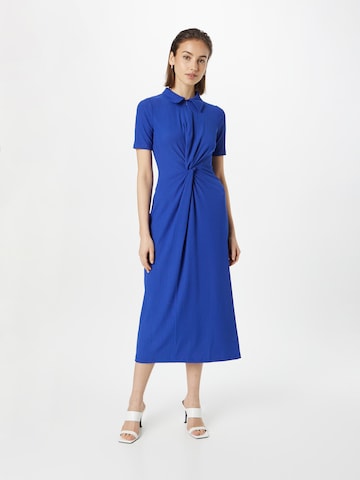 Warehouse Košilové šaty – modrá: přední strana