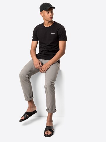 KnowledgeCotton Apparel Regular Fit Bluser & t-shirts 'Alder' i sort