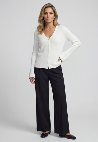 usha BLACK LABEL Gebreid vest in Wit
