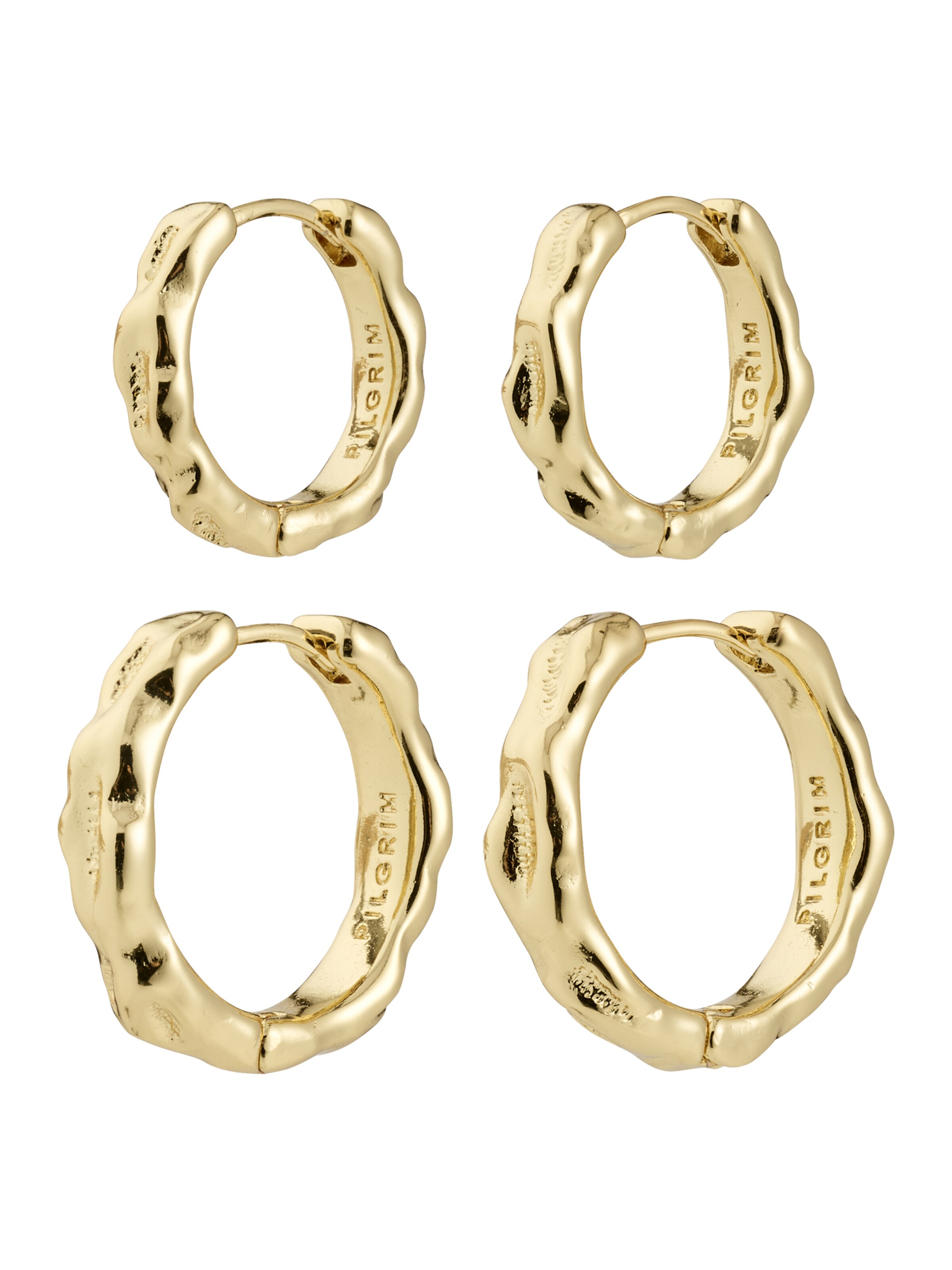 Pilgrim Oorbel 'Darby' in Goud: voorkant