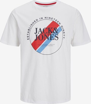 JACK & JONES Μπλουζάκι 'LOOF' σε λευκό: μπροστά