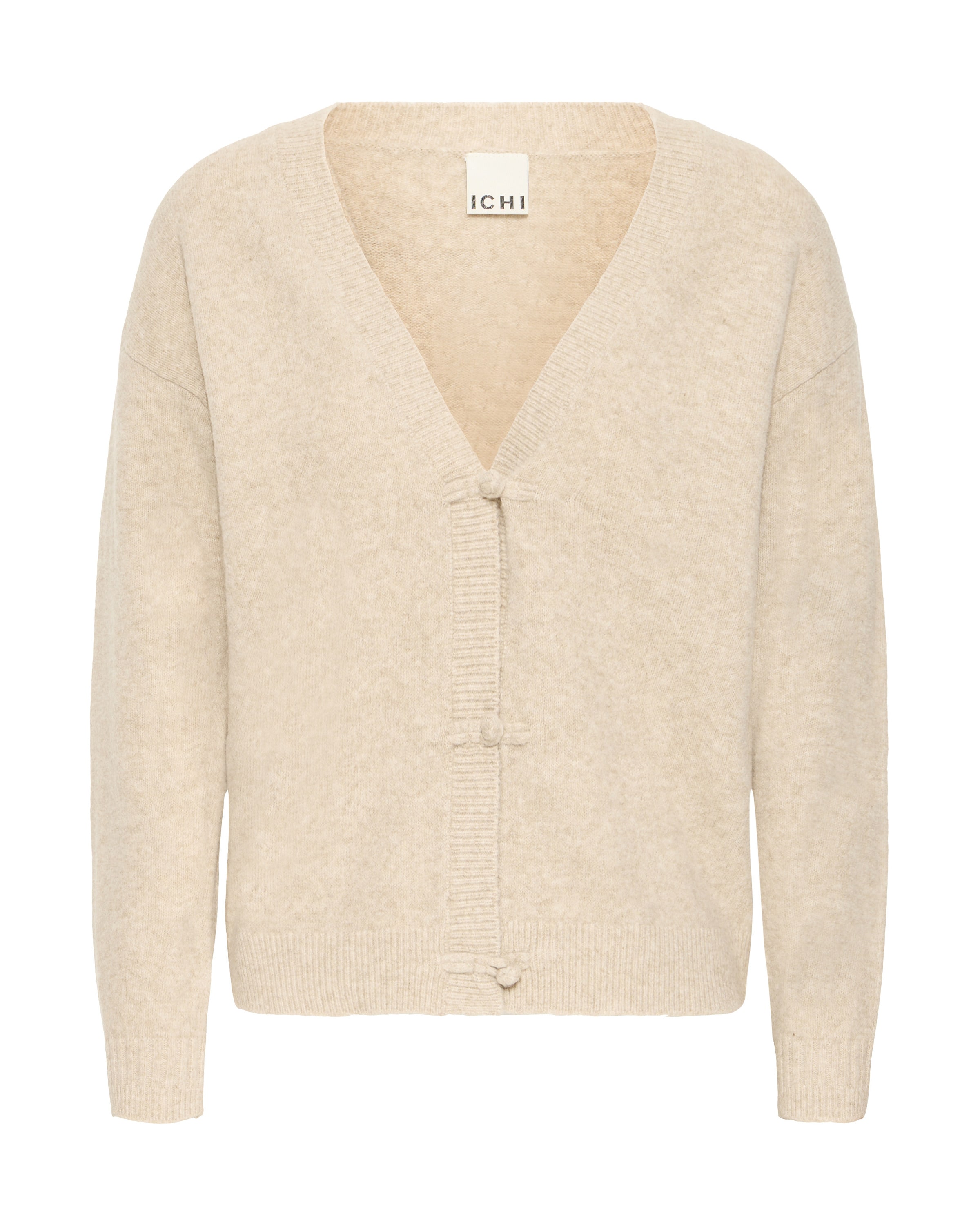 ICHI Strickjacke 'IHDASILA' in Beige: Vorderseite