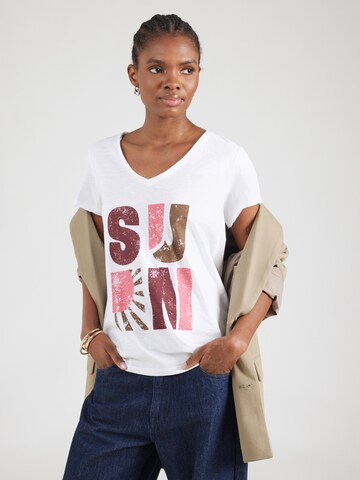 T-shirt s.Oliver en blanc : devant