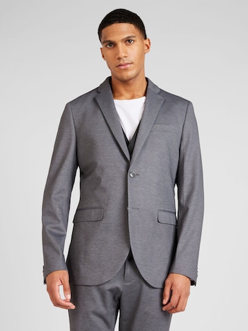 Coupe regular Veste de costume 'George' Matinique en gris : devant