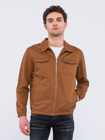 Basics and More Between-Season Jacket 'Quinn' in Brown: front