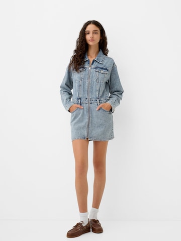 Bershka Dolga srajca | modra barva