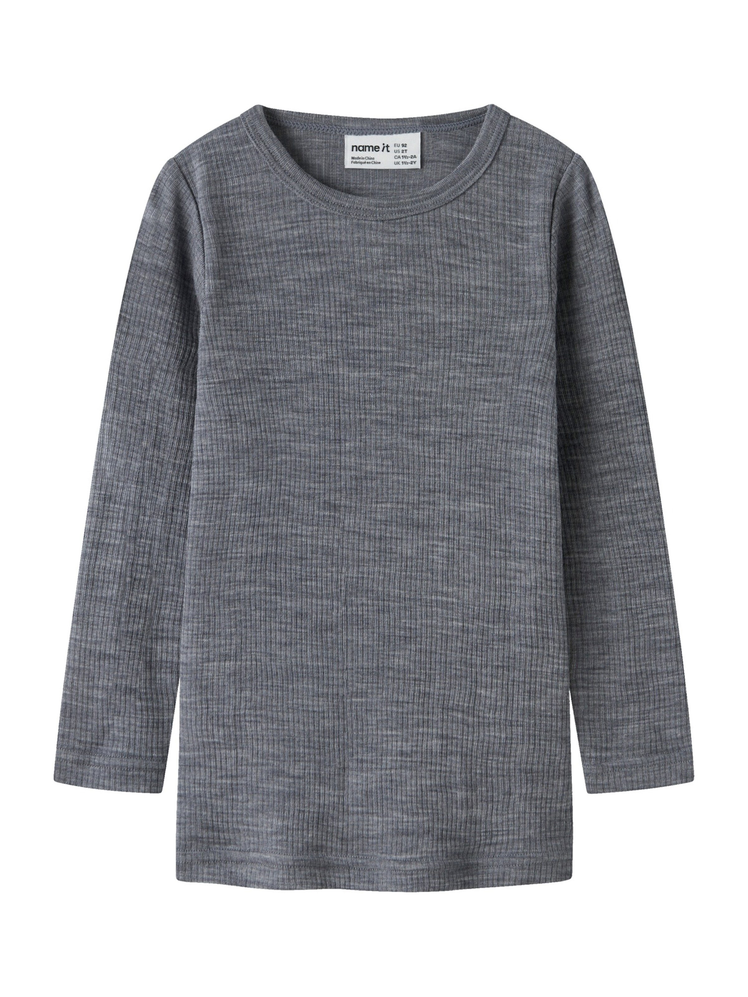 NAME IT Shirt 'NMNWAX' in Grau: Vorderseite