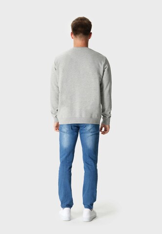 Oldskull Sweatshirt 'ASIAN SECRET OWL SKULL' in Grau