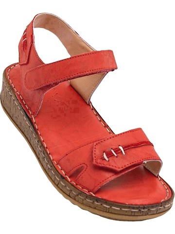 Limoya Sandaal 'Leone' in Rood: voorkant
