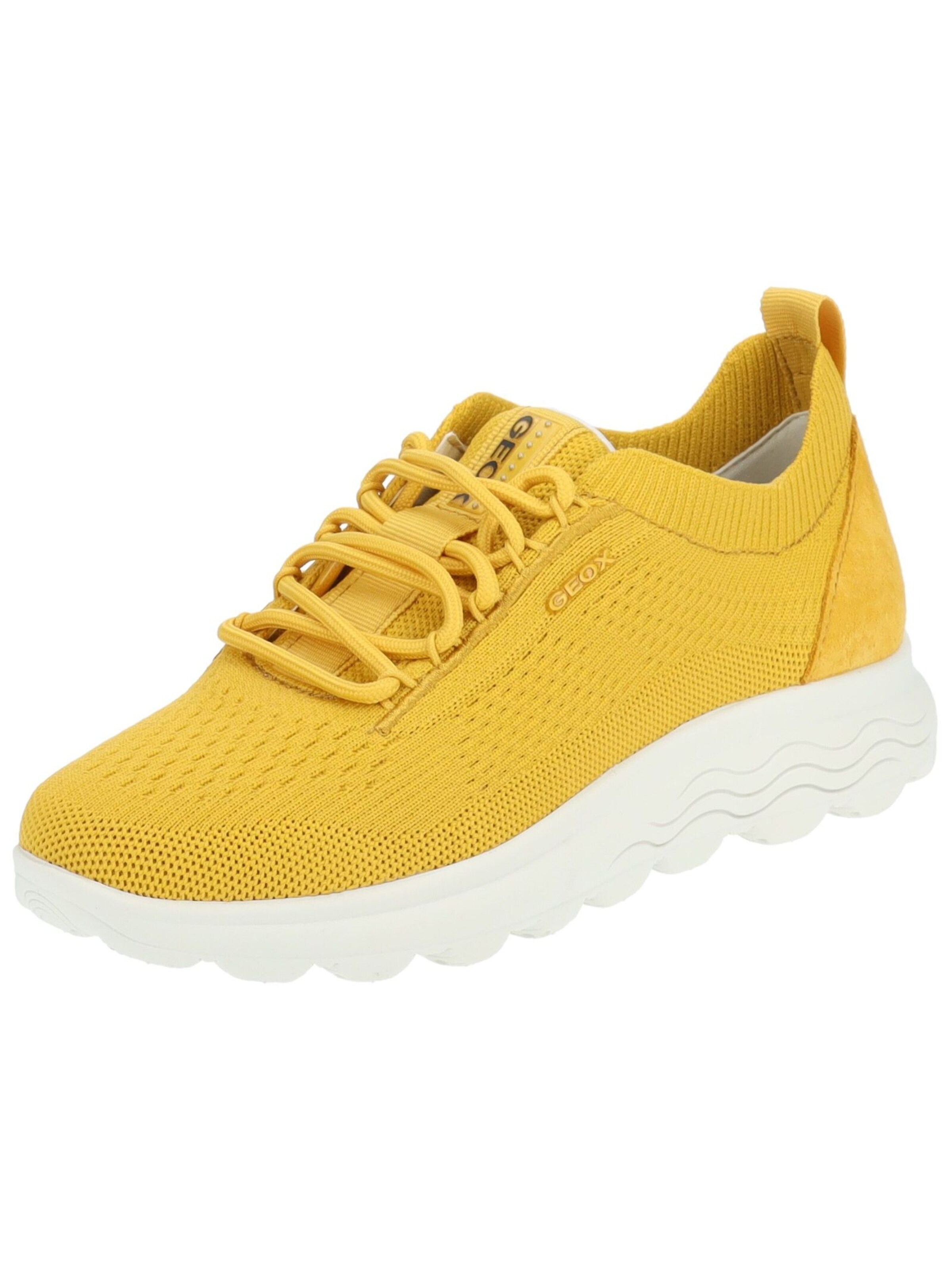 GEOX Platform trainers in Yellow: front