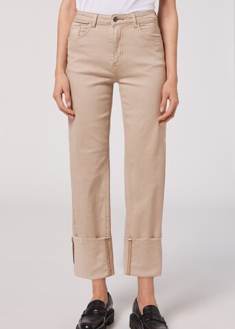 CALZEDONIA Loosefit Jeans in Beige: predná strana