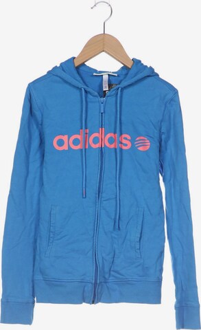 ADIDAS NEO Sweatshirt & Zip-Up Hoodie in XS in Blue: front