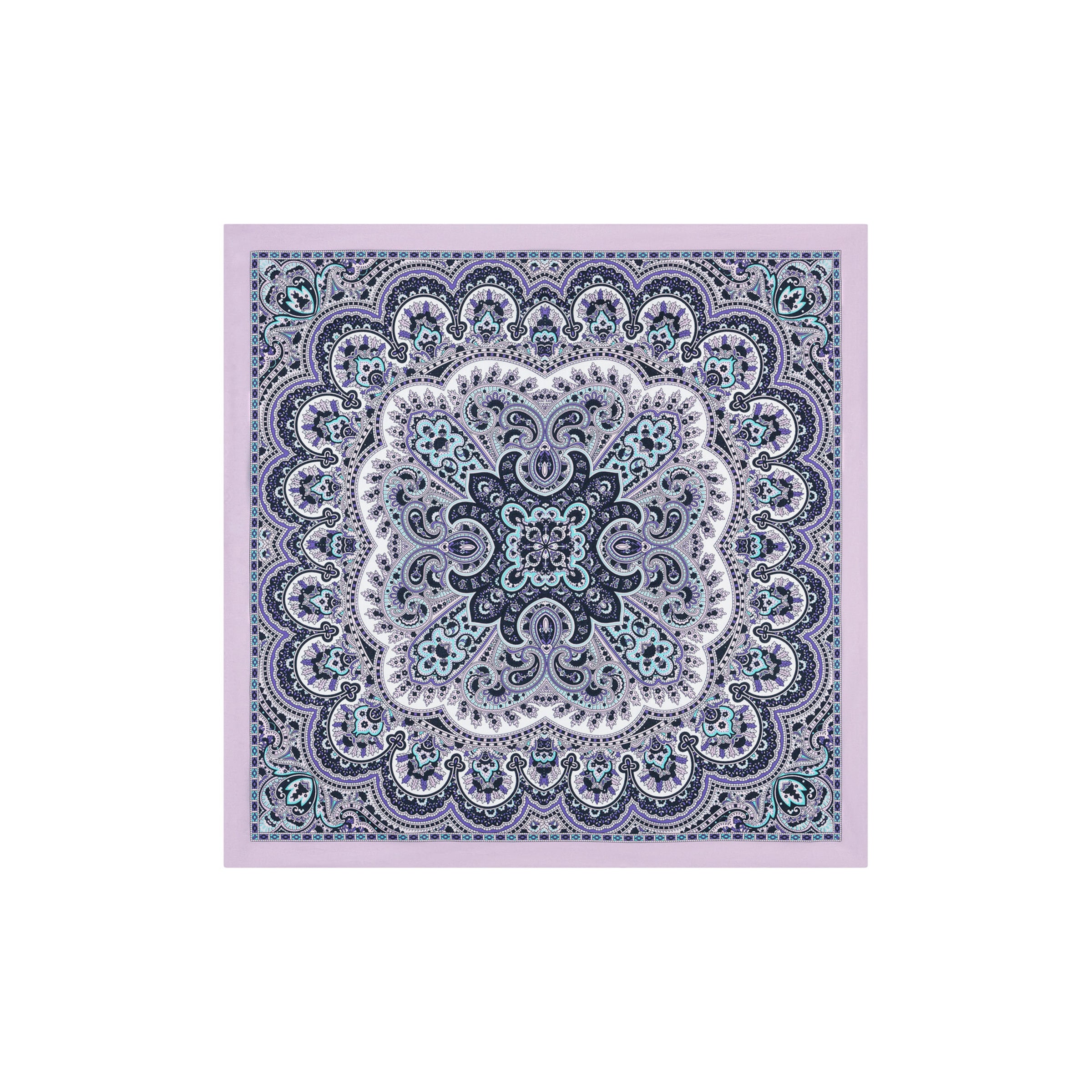 Foulard 'YOUNG PAISLEY NICKY' di Roeckl in lilla: frontale