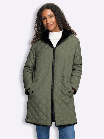 Cappotto invernale di heine in verde: frontale