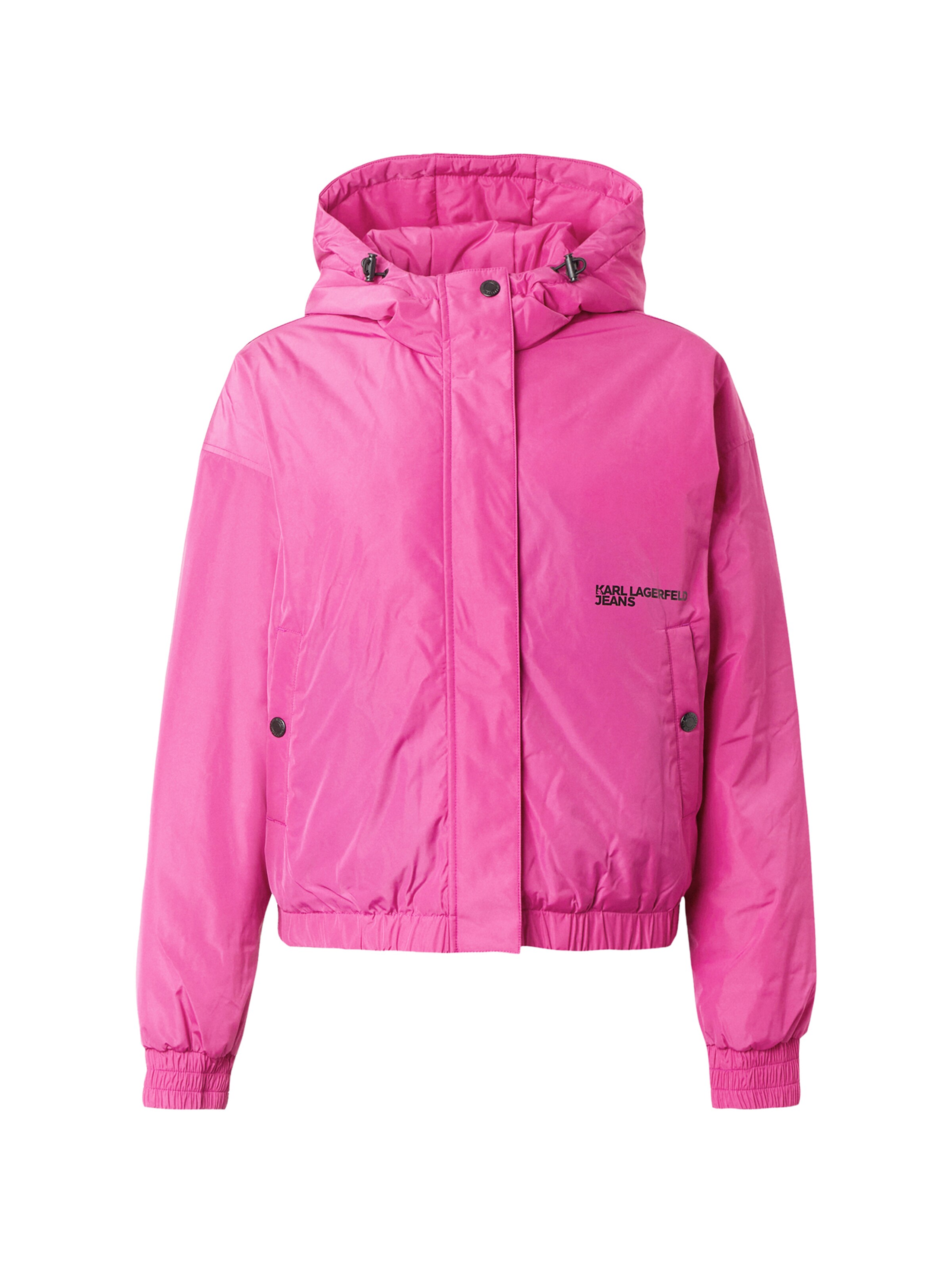 KARL LAGERFELD JEANS Φθινοπωρινό και ανοιξιάτικο μπουφάν σε ροζ: μπροστά