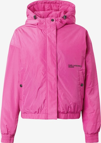 KARL LAGERFELD JEANS Välikausitakki värissä vaaleanpunainen: etupuoli