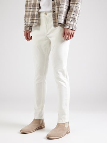 SCOTCH & SODA Slim fit Chino trousers 'Mott' in White: front