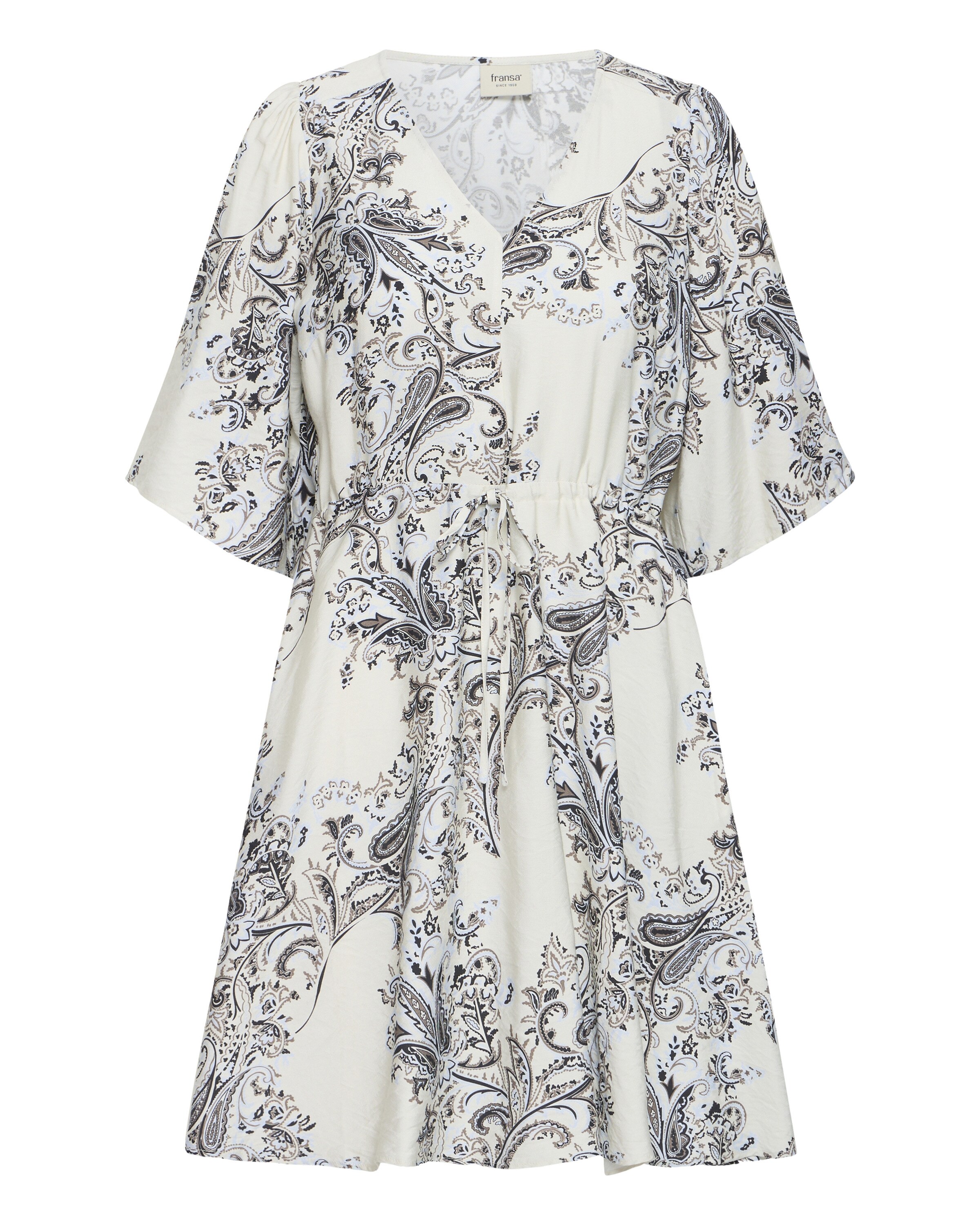 Fransa Robe 'DARA' en 40 en beige / marron / blanc, Vue avec produit