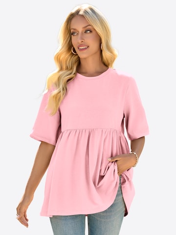 Tunica de la Imily Bela pe roz: față