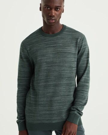 WE Fashion Пуловер в зелено: отпред