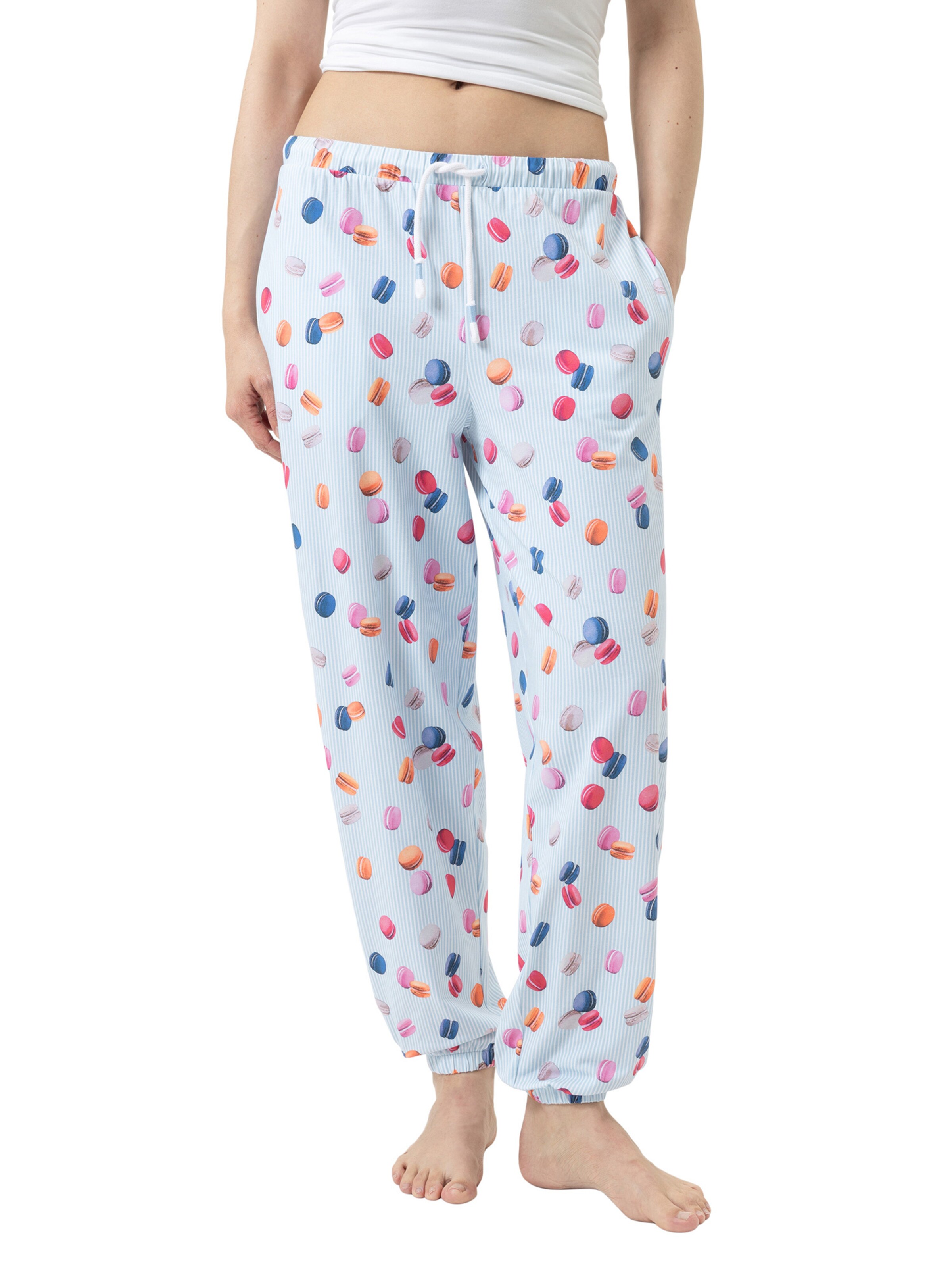 Mey Pyjamahose in Blau: Vorderseite