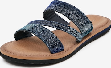 Orsay T-Bar Sandals in Blue: front