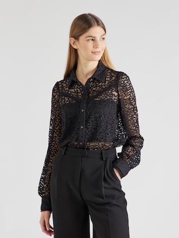 VILA - Blusa 'GLAZE' em preto: frente