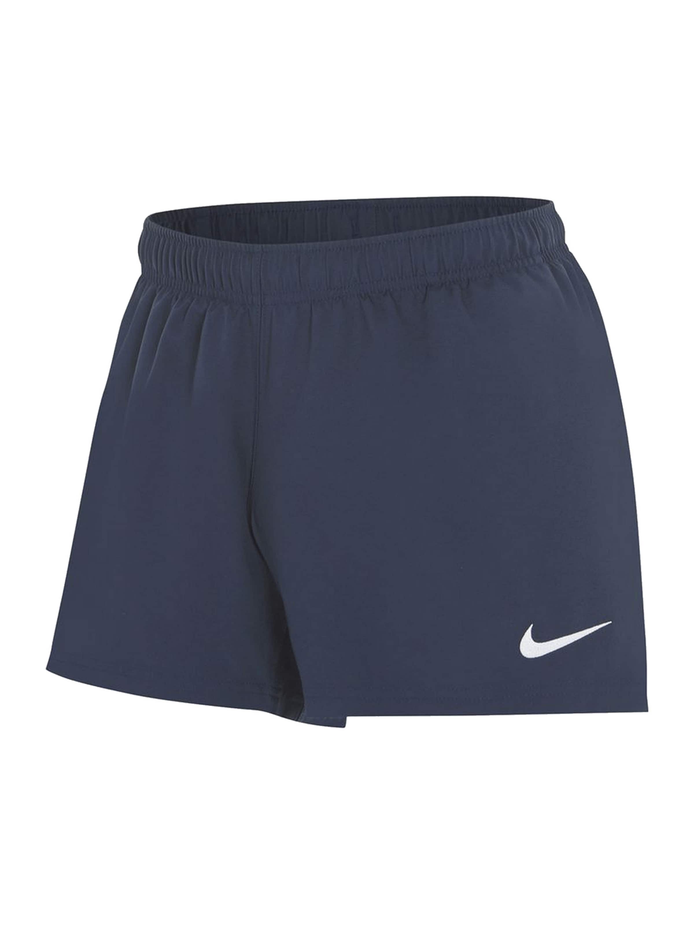 NIKE Workout Pants in Blue: front