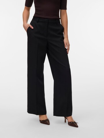 VERO MODA - Pierna ancha Pantalón 'ELMA' en negro: frente