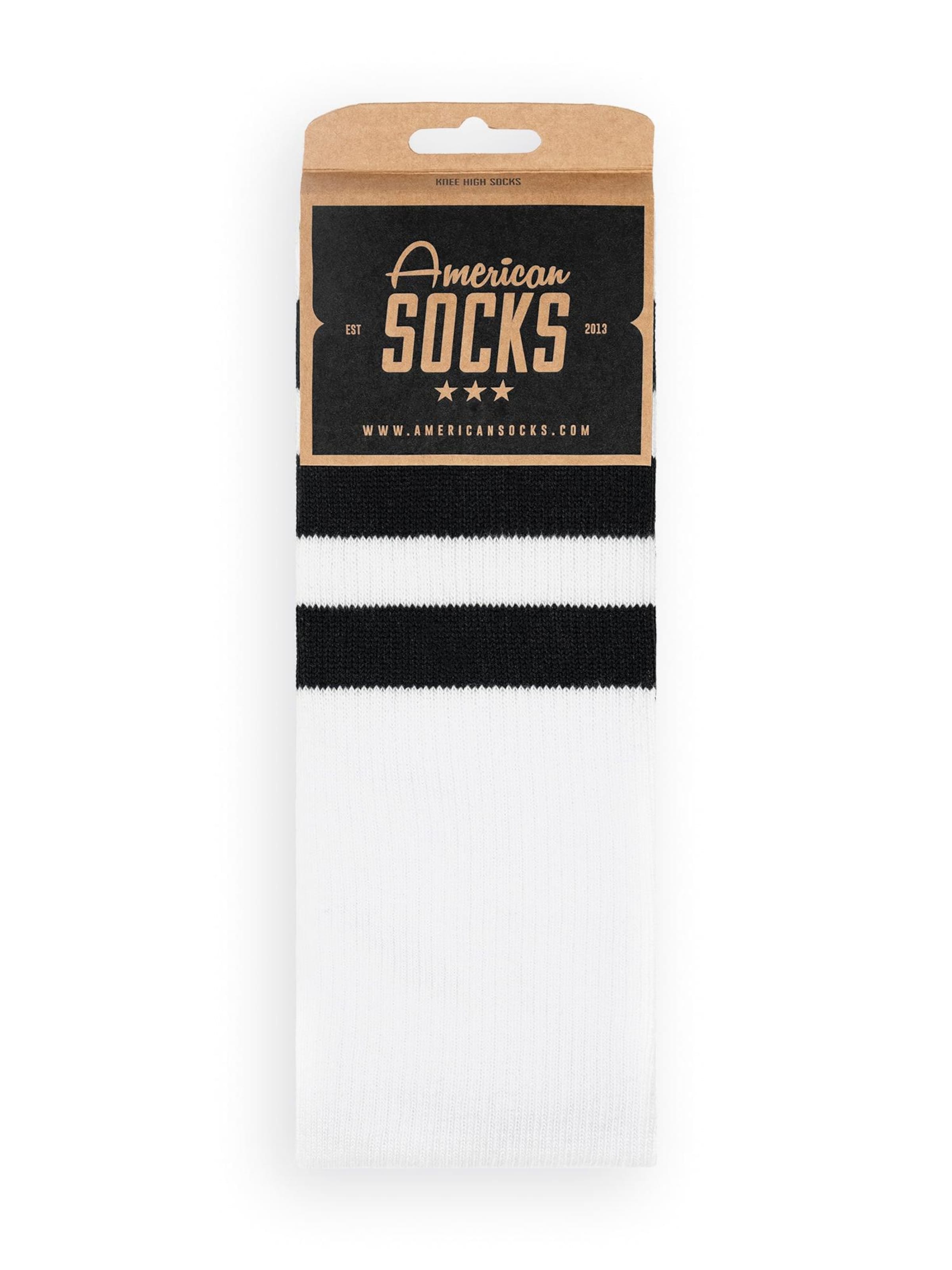 Chaussettes montantes 'Old School' American Socks en blanc