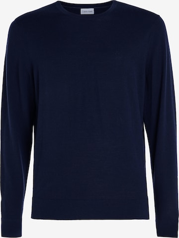 Calvin Klein Пуловер в синьо: отпред