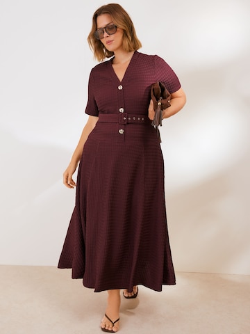 Friends Like These - Vestido camisero en rojo
