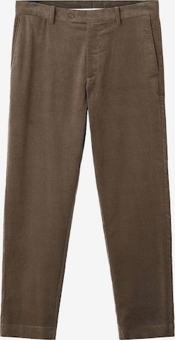 MANGO MAN Regular Pants 'Voyage' in Brown: front