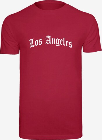MT Men T-Shirt 'Los Angeles' in Rot: Vorderseite