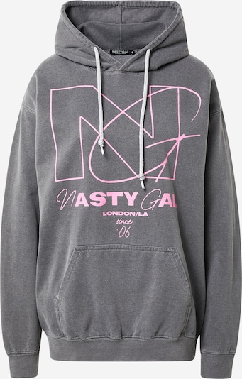 Nasty Gal Sweatshirt in Dark grey / Light pink, Item view