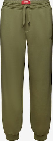 Effilé Pantalon ESPRIT en vert : devant