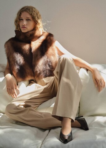 MANGO Regular Hose 'Tomtom' in Beige