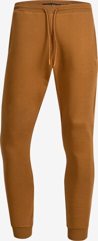 INDICODE JEANS Tapered Pants 'Alejandra' in Brown: front