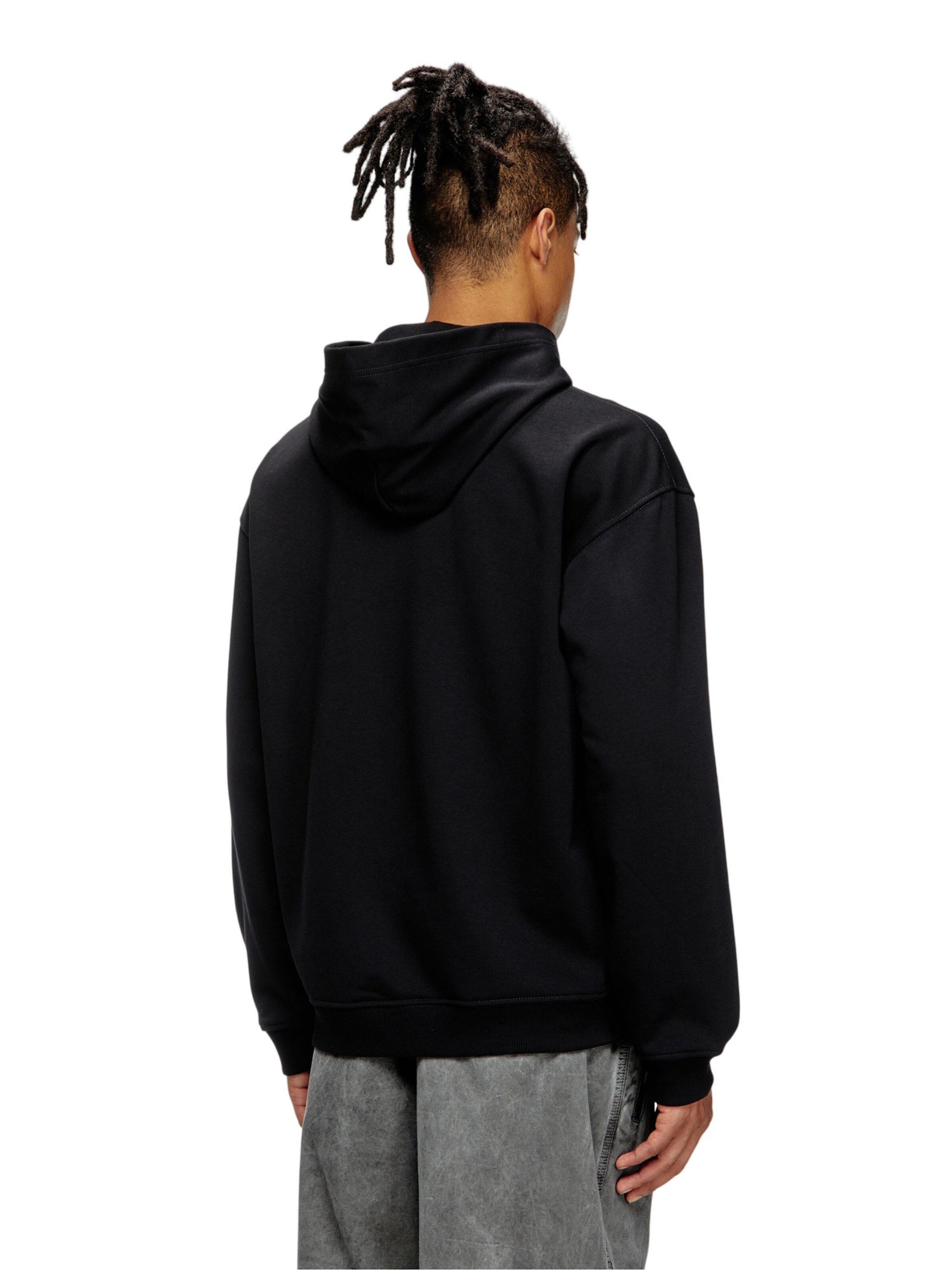 DIESEL Trui 'S-BOXT-HOOD-T3' in Zwart