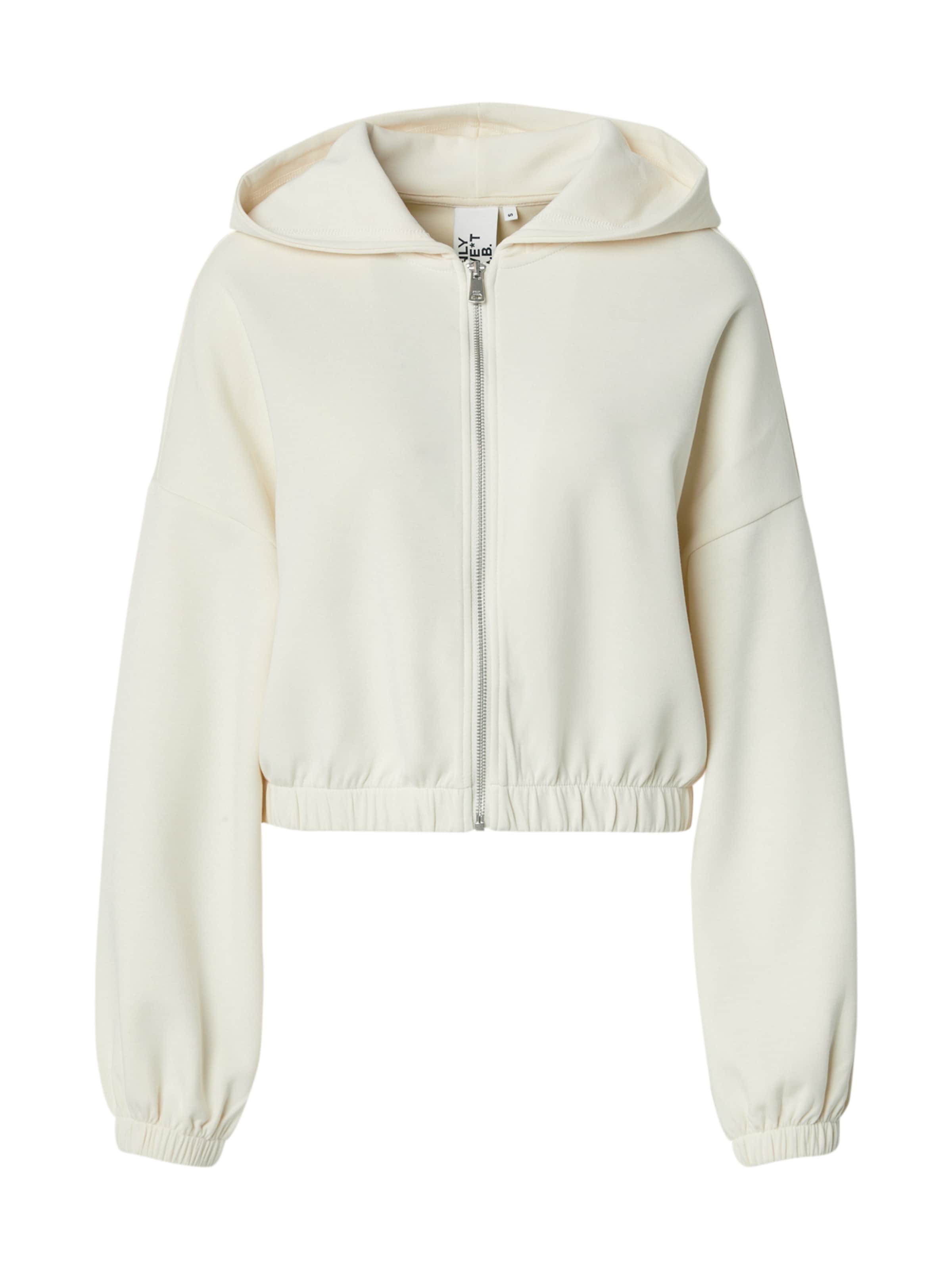 ONLY Кофта на молнии 'ONLScarlett' в Бежевый: спереди