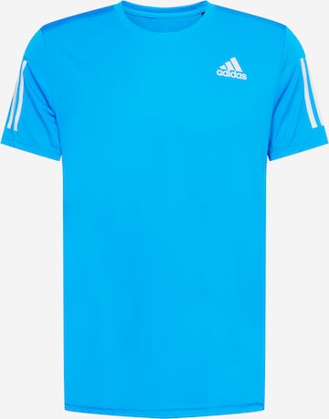 Tricou funcțional 'Own The Run' de la ADIDAS SPORTSWEAR pe albastru: față