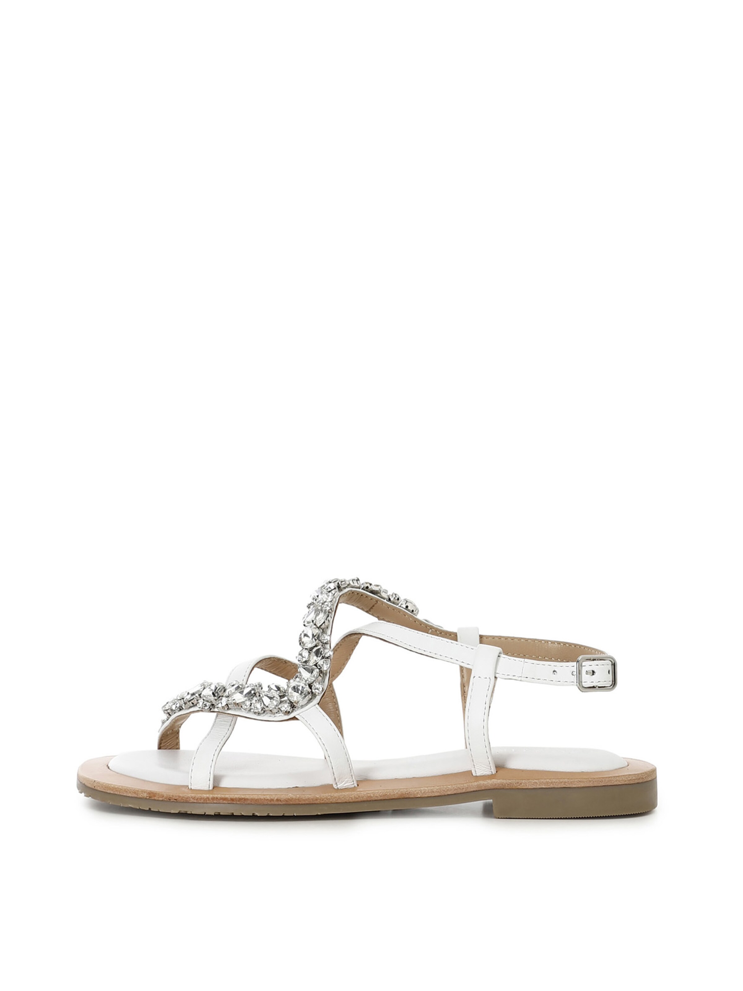 CAFè NOIR Sandaal in Wit: voorkant